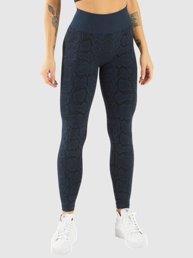 Legging Sport Imprimé Serpent Leggings helankezatrening.com : Legging Femme | Vêtements de Sport sa Bleu sombre