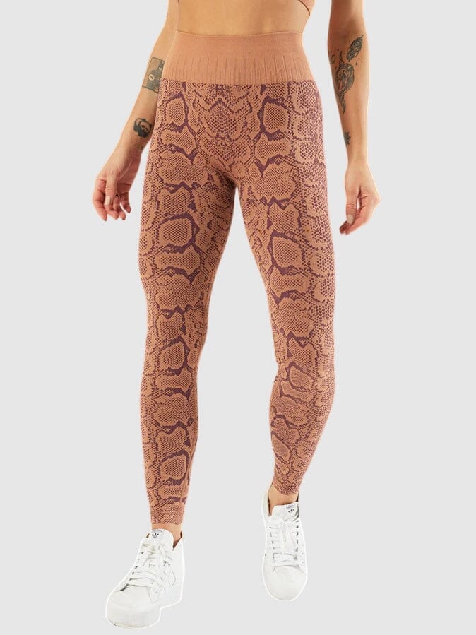 Legging Sport Imprimé Serpent Leggings helankezatrening.com : Legging Femme | Vêtements de Sport sa Marron