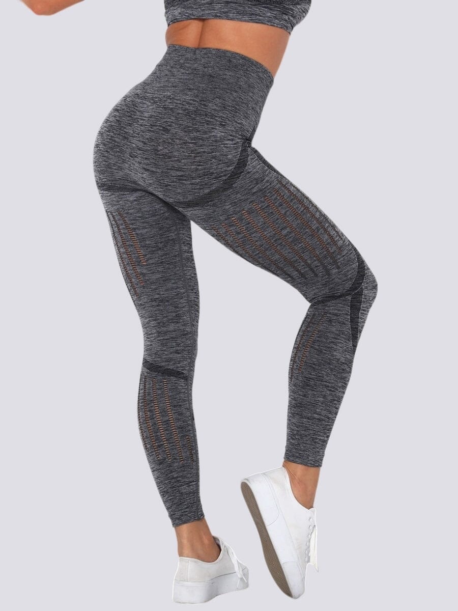 Legging Sport Maille Leggings helankezatrening.com : Legging Femme | Vêtements de Sport sa Gris foncé
