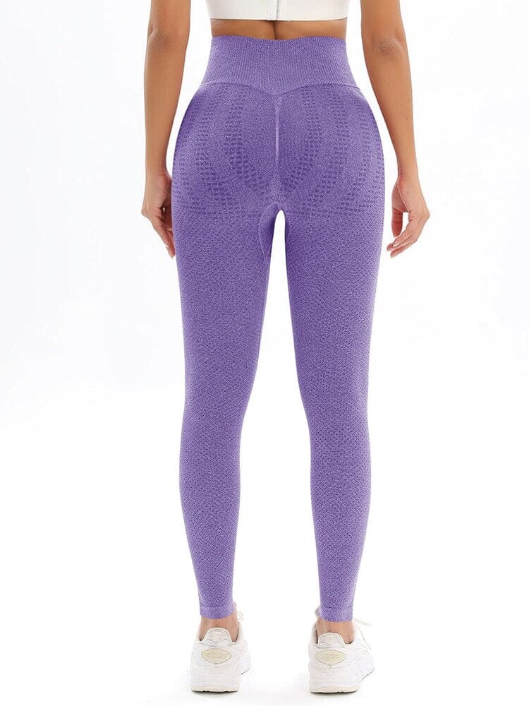Legging Sport Push Up Ceinture Haute Leggings helankezatrening.com : Legging Femme | Vêtements de Sport sa Violet