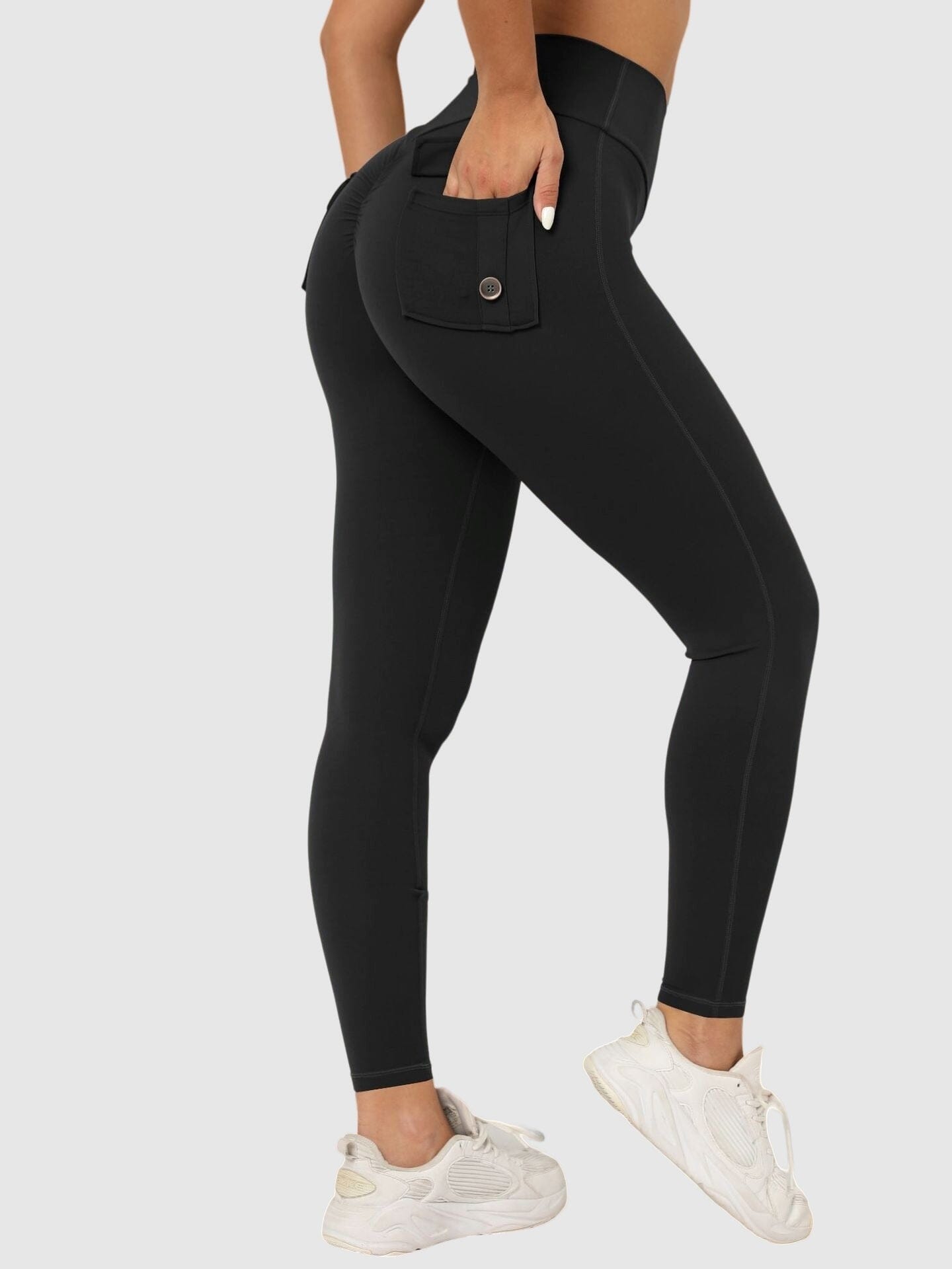Legging Sport Push Up Poches Arrières Leggings helankezatrening.com : Legging Femme | Vêtements de Sport sa Noir