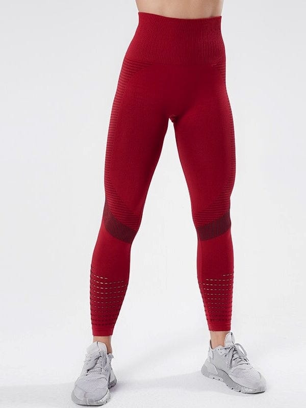 Legging Sport Sculptant Sans Couture Leggings helankezatrening.com : Legging Femme | Vêtements de Sport sa Rouge