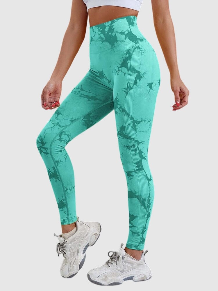 Legging Sport Teinté Push Up Sans Couture helankezatrening.com XS Turquoise