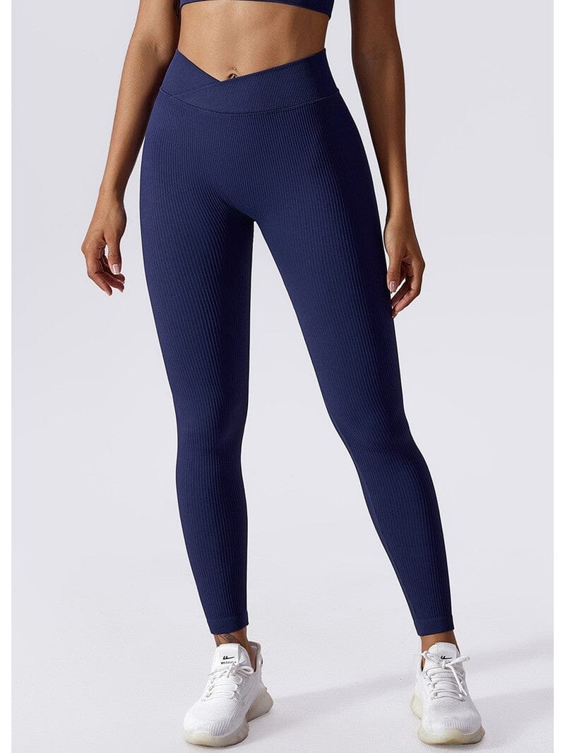 Legging Ventre plat Galbant Sans Couture Leggings helankezatrening.com sa Bleu