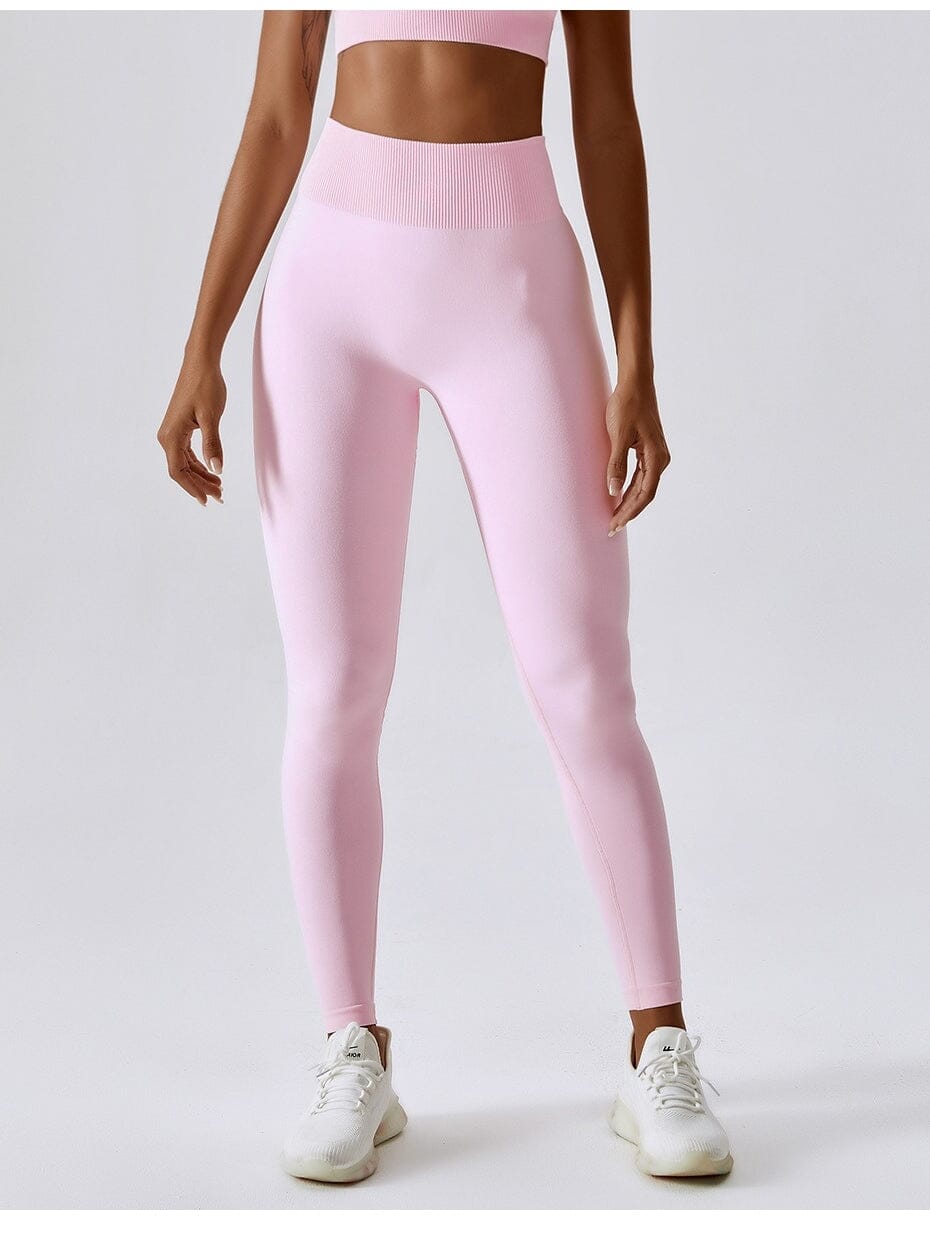 Legging Yoga Sans Couture, Sport Leggings helankezatrening.com XS Rose