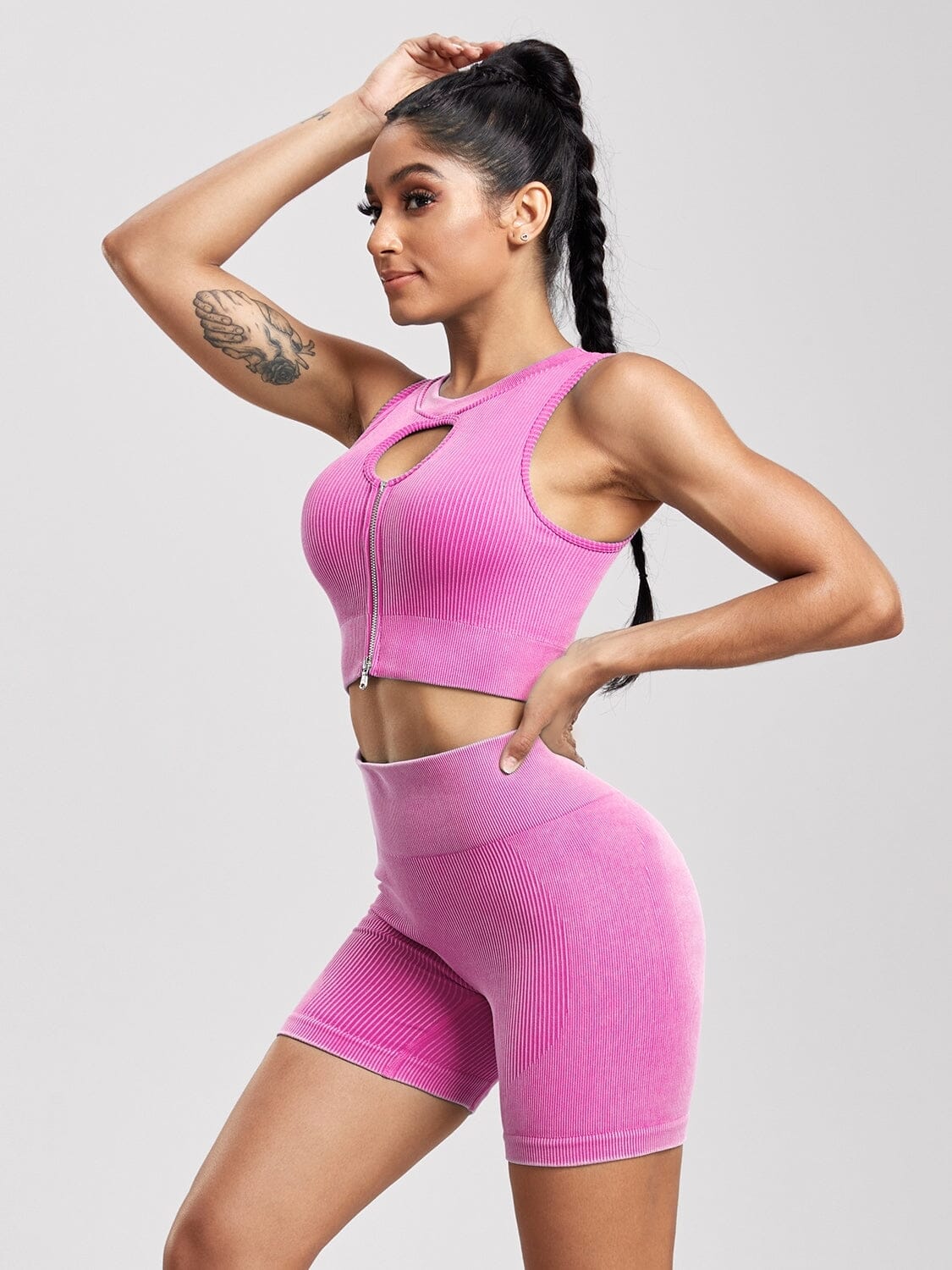 Short et Brassière Sport, Ensemble Ensemble Sport helankezatrening.com sa Rose