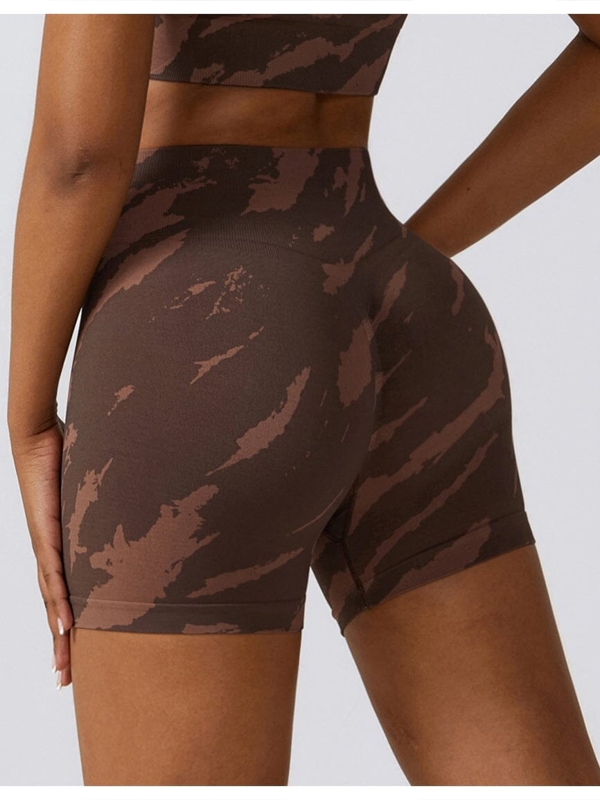 Short Fitness Moulant Taille Haute Shorts helankezatrening.com sa Café