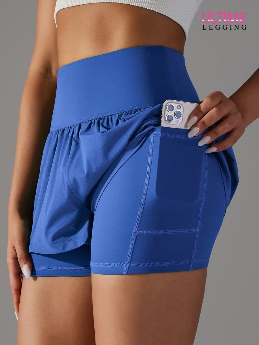 Short Running Poche - Ultime-Legging Shorts helankezatrening.com XS Bleu