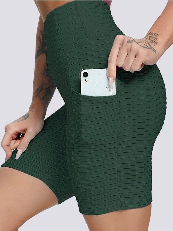 Short Sport Anti Cellulite Push Up Poches Shorts helankezatrening.com sa Vert