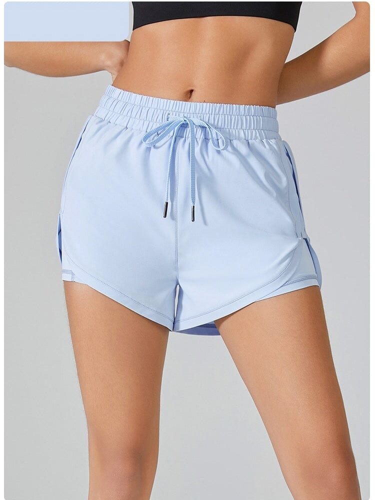Short Sport Large Taille Elastiquée Shorts helankezatrening.com sa Bleu ciel