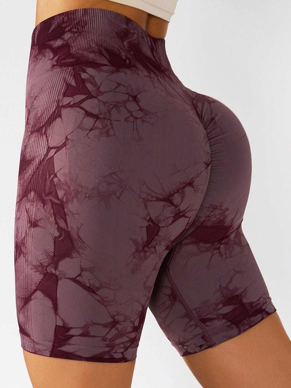 Short Sport Marbré Push Up Shorts helankezatrening.com sa Violet