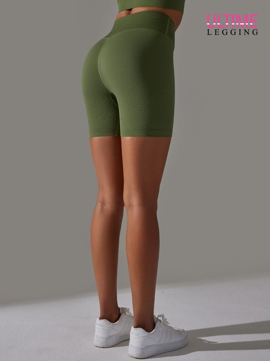Short Sport Moulant - Suprem - Ultime-Legging Shorts helankezatrening.com sa Kaki