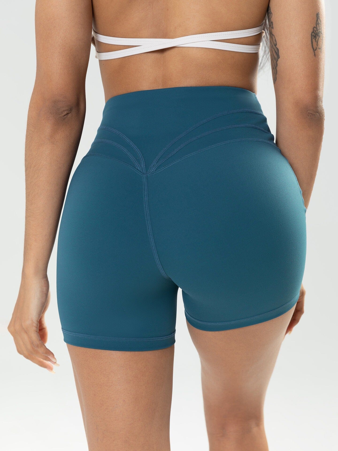 Short Sport Sculptant Taille Haute Shorts helankezatrening.com sa Bleu