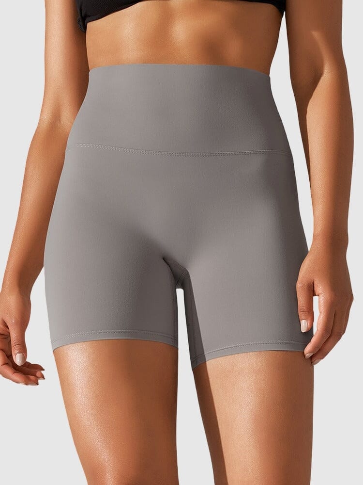 Short Sport Taille Haute Ferme Shorts helankezatrening.com XS Gris