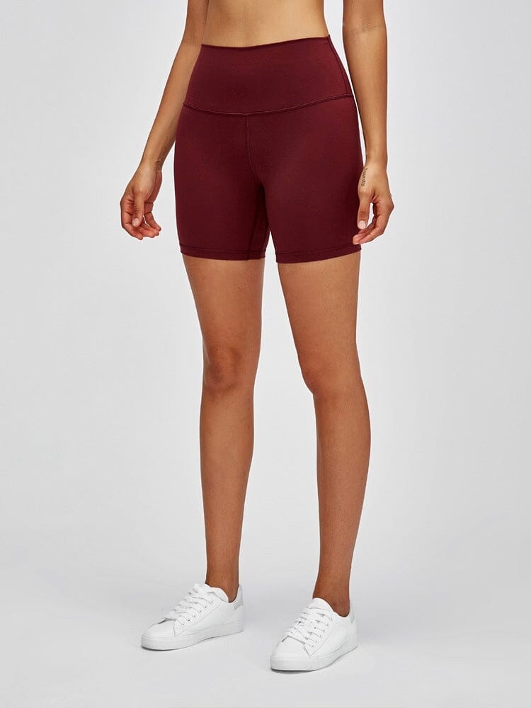 Short Trail Running Taille Haute Shorts helankezatrening.com XS Bordeaux