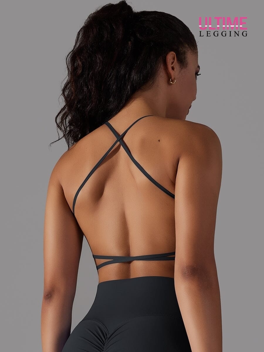 Soutien-Gorge Sport Dos Nu - Fusion - Ultime-Legging Soutien-gorge sport helankezatrening.com XS Noir