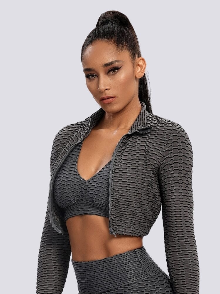 Veste Sport Légère Veste helankezatrening.com sa Gris foncé