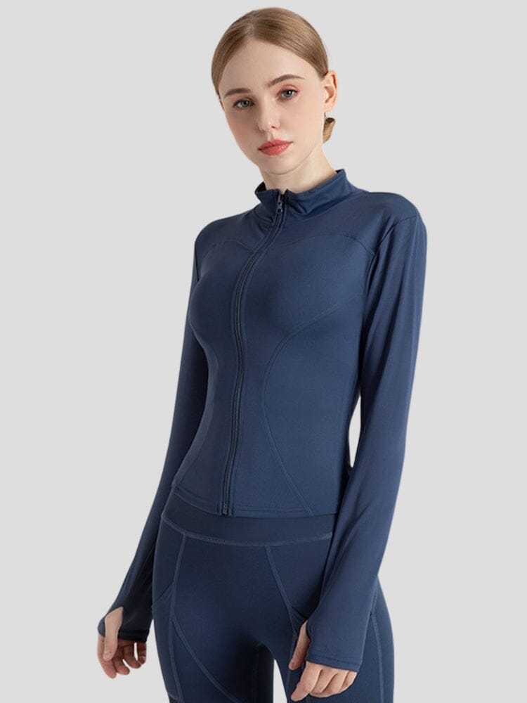 Veste Sport Sans Capuche Veste helankezatrening.com sa Bleu marine