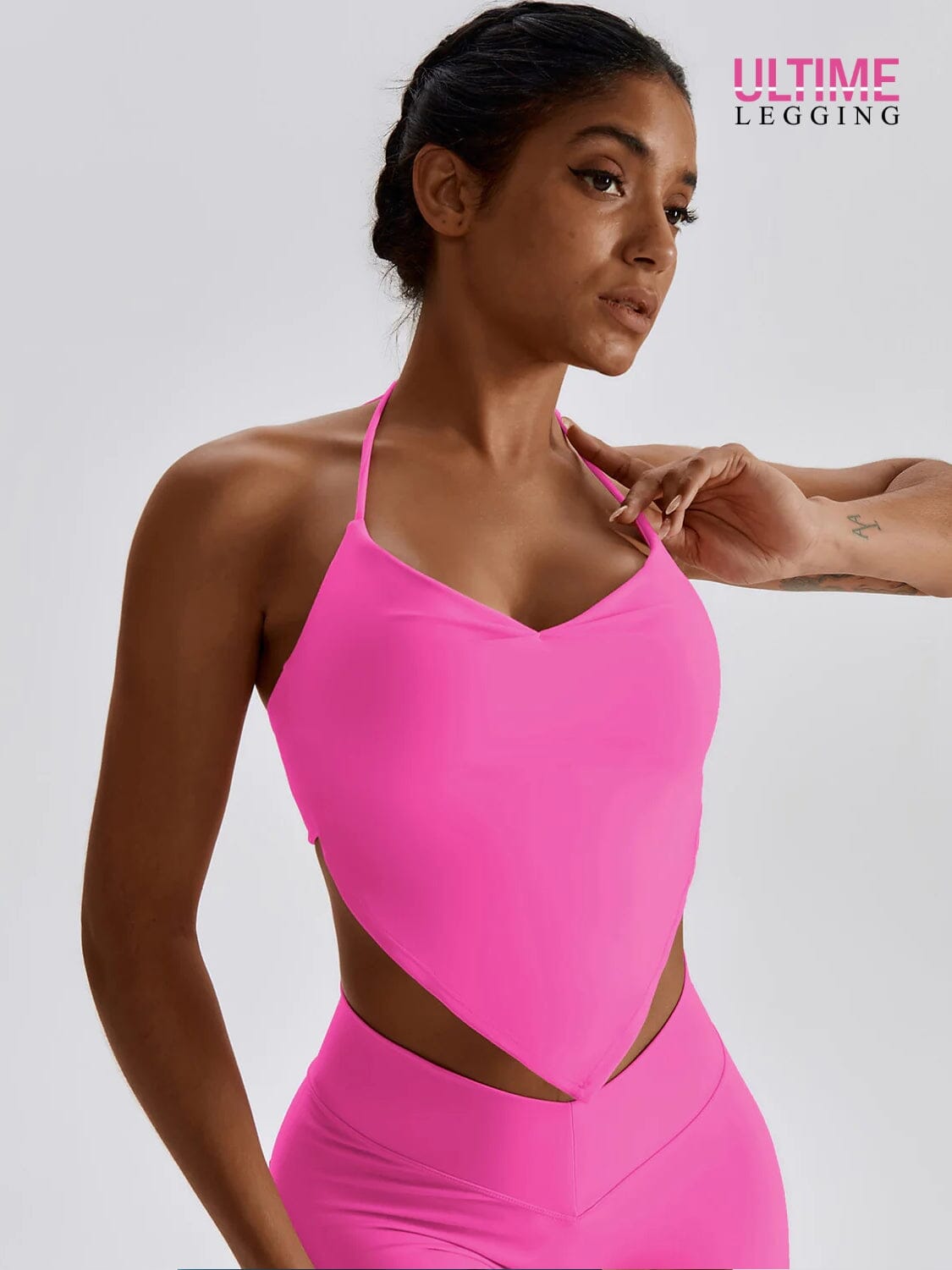 Brassière Fitness Soutien Maximum - Suprem - Ultime-Legging Brassière helankezatrening.com sa Rose