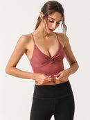 Brassière Sport Bretelles croisées Brassière helankezatrening.com sa Rose foncé