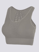 Brassière Sport Dos Ouvert Brassière helankezatrening.com sa Gris