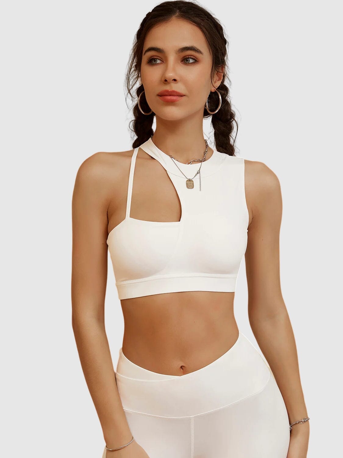 Brassière Sport Ouverte - NaturaFit Brassière helankezatrening.com sa Blanc