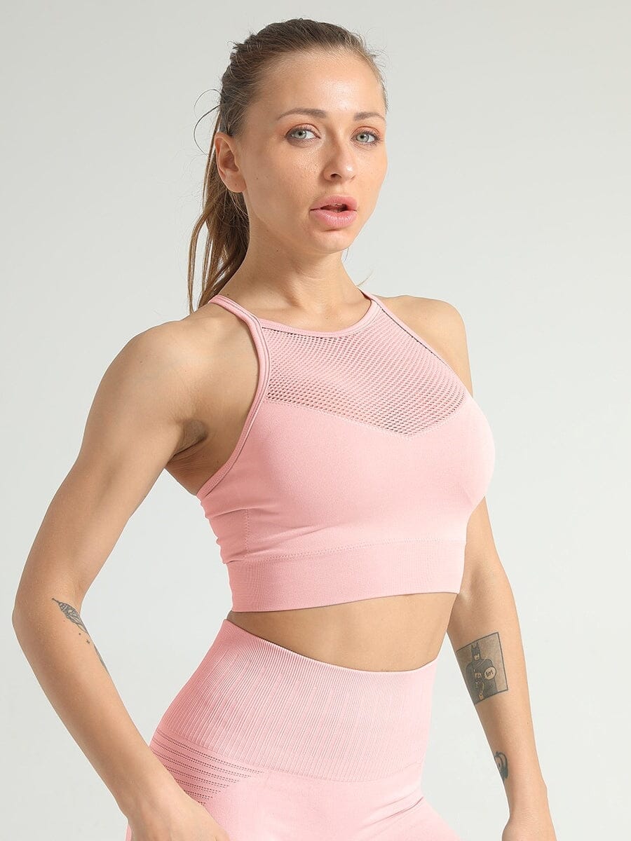 Brassière Sport Respirante Brassière helankezatrening.com sa Rose