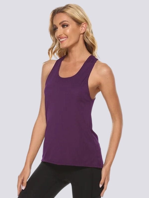 Débardeur Fitness Ample T-Shirt helankezatrening.com sa Violet