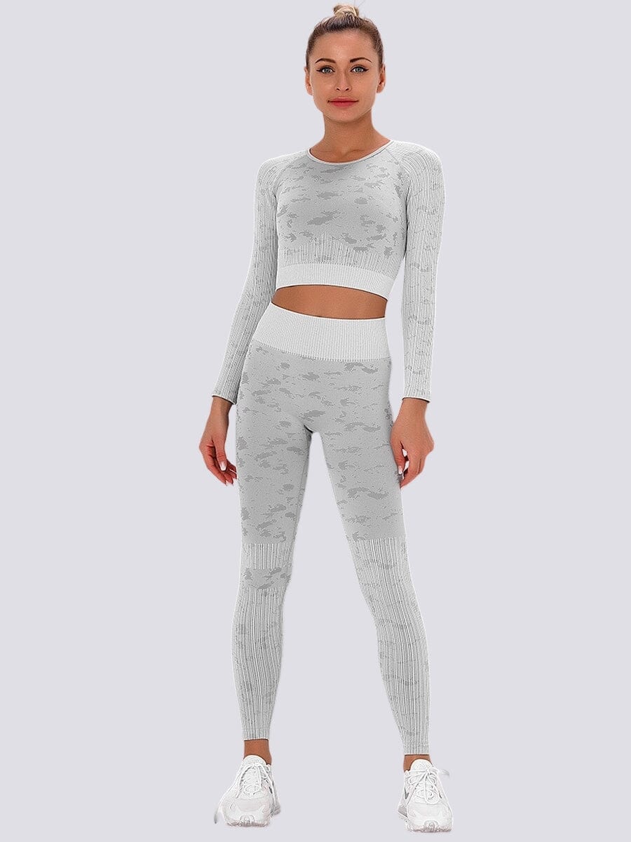 Ensemble Legging et Crop Top - Sport Ensemble Sport helankezatrening.com XS Gris