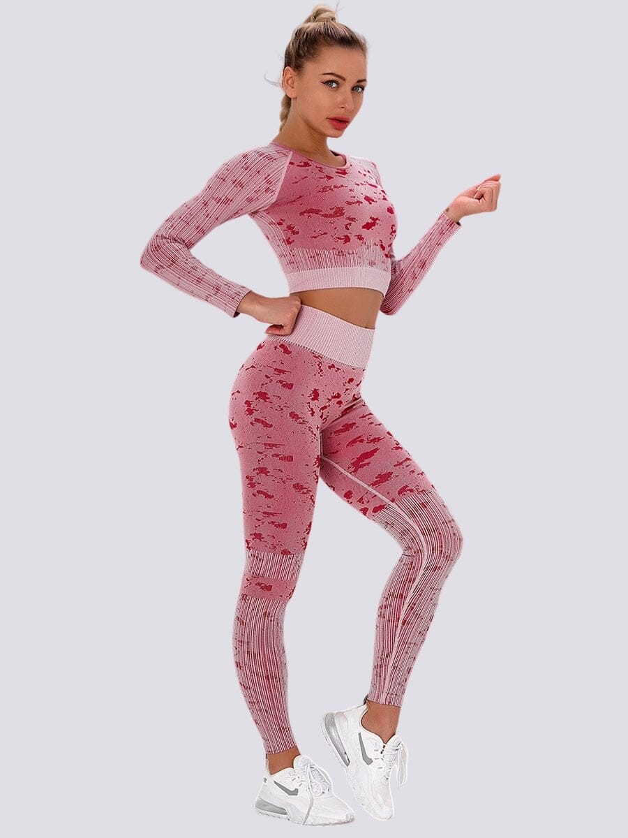 Ensemble Legging et Crop Top - Sport Ensemble Sport helankezatrening.com XS Rose