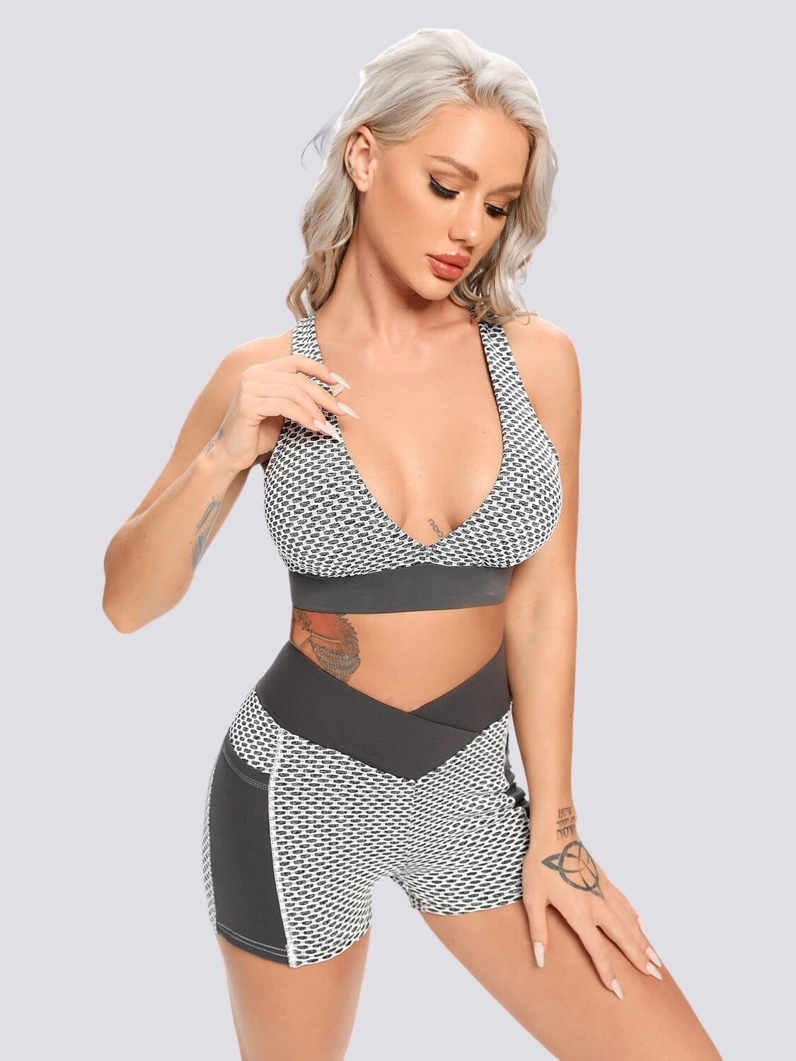 Ensemble Short Sport - Push Up Ensemble Sport helankezatrening.com sa Gris