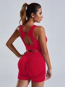 Ensemble Sport Extra Push Up Sans Couture Ensemble Sport helankezatrening.com sa Rouge