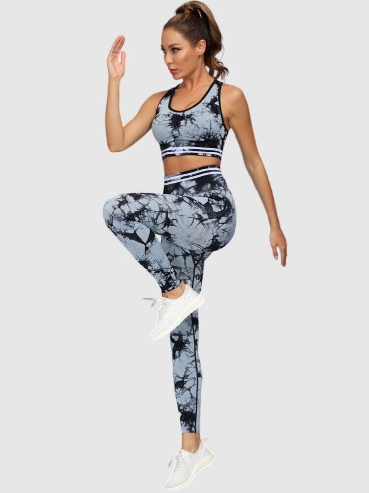 Ensemble Sport Imprimé Sans Couture Ensemble Sport helankezatrening.com : Legging Femme | Vêtements de Sport sa Noir