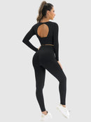 Ensemble Sport Legging et Crop Top Ensemble Sport helankezatrening.com : Legging Femme | Vêtements de Sport sa Noir