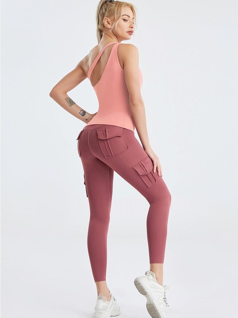 Ensemble Sport Legging Sport Débardeur Ensemble Sport helankezatrening.com sa Rose