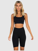 Ensemble Sport Plissé - Sara Ensemble Sport helankezatrening.com sa Noir