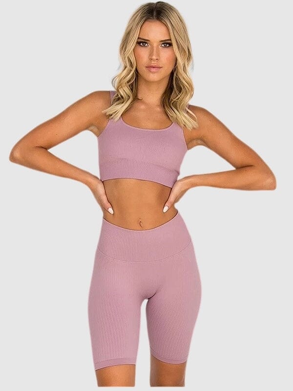 Ensemble Sport Plissé - Sara Ensemble Sport helankezatrening.com sa Violet