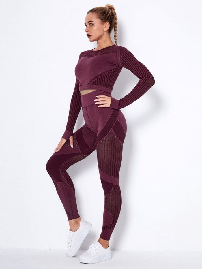 Ensemble Sport Respirant Ensemble Sport helankezatrening.com : Legging Femme | Vêtements de Sport XS Bordeaux