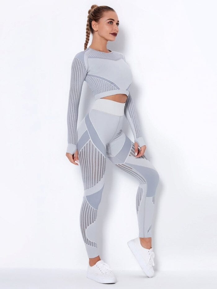 Ensemble Sport Respirant Ensemble Sport helankezatrening.com : Legging Femme | Vêtements de Sport XS Gris clair