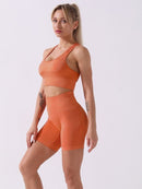 Ensemble Sport, Short et Brassière Ensemble Sport helankezatrening.com : Legging Femme | Vêtements de Sport sa Orange 