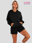 Ensemble Sport Short et Sweat - Ultime-Legging Ensemble Sport helankezatrening.com sa Noir