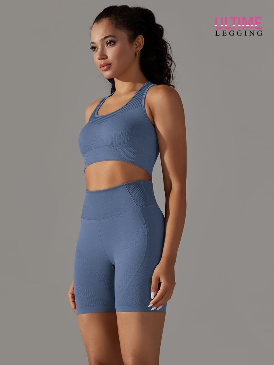 Ensemble Sport Short Soutien-Gorge - Suprem - Ultime-Legging Ensemble Sport helankezatrening.com sa Bleu