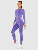 Ensemble Sport Teinté Délavé Ensemble Sport helankezatrening.com : Legging Femme | Vêtements de Sport sa Violet