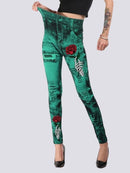 Jegging Effet Déchiré Jeggings helankezatrening.com sa Vert