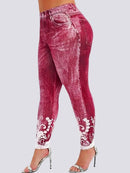 Jegging Grande Taille - Taille Haute Jeggings helankezatrening.com L Rouge