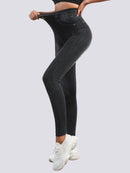 Jegging Taille Haute Amincissant Jeggings helankezatrening.com sa Noir