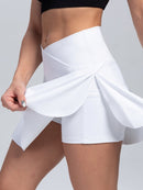 Jupe Short Sport Ultime-Legging sa Blanc