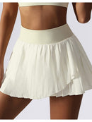 Jupe Sport Avec Short Shorts helankezatrening.com sa Blanc cassé