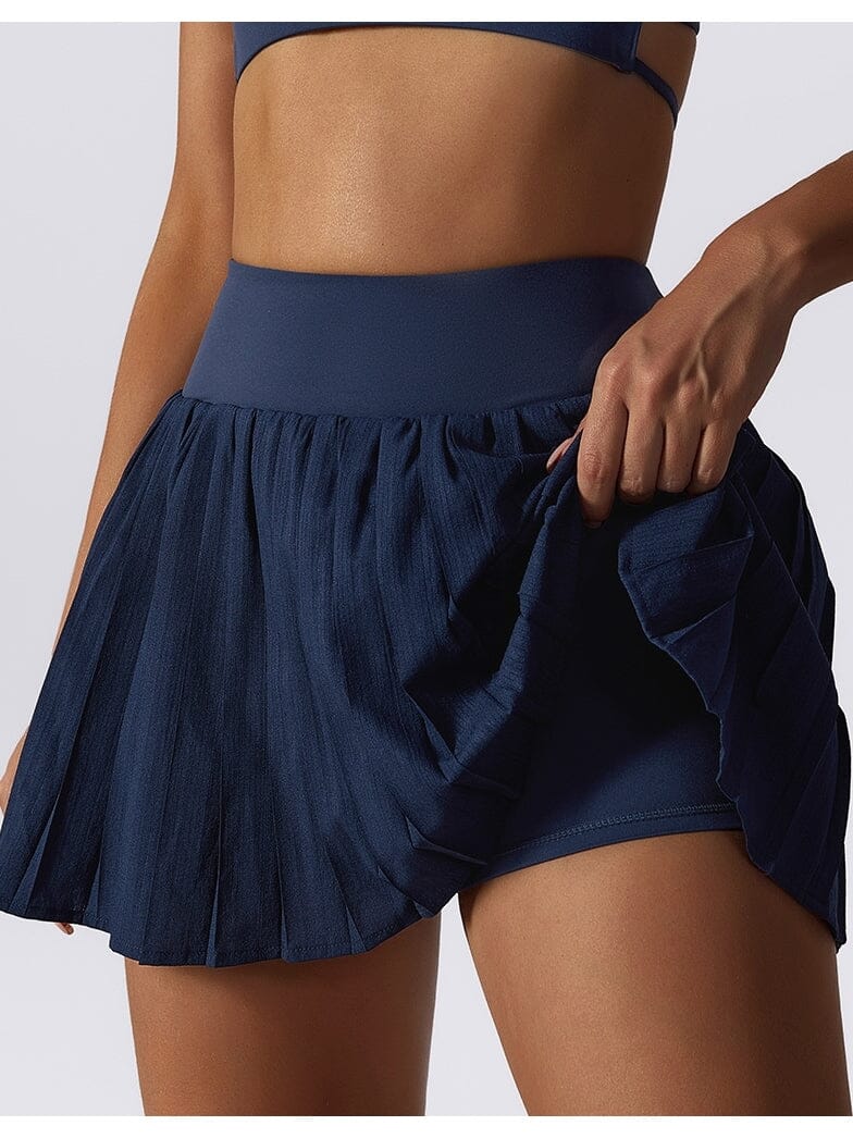 Jupe Sport Avec Short Shorts helankezatrening.com sa Bleu marine