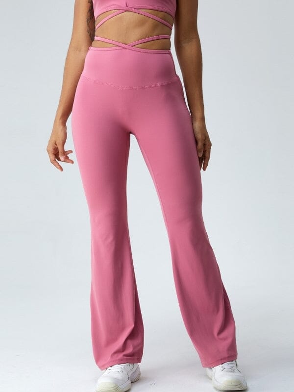 Legging Ample Taille Croisée Leggings helankezatrening.com sa Rose